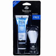 YARDLEY LONDON COMBO SHAVING CREAM BLUE+ SHAVING BRUSH ELEGANCE